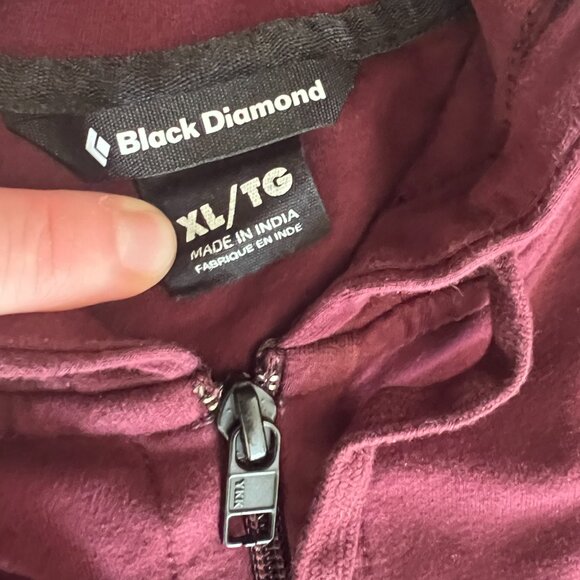 NWOT - Black Diamond - Basis Full Zip Hoody - Women's XL - Burgundy - Picture 2 of 9
